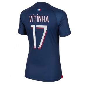 Paris Saint-Germain Vitinha Ferreira #17 Replica Home Stadium Shirt for Women 2023-24 Short Sleeve